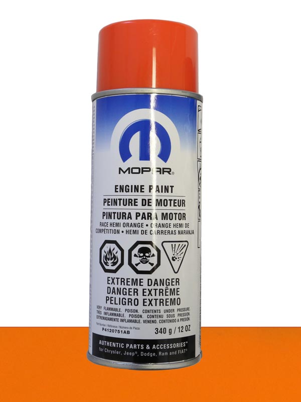 Mopar "Race Hemi Orange" Engine Enamel / Engine Paint Elko Performance